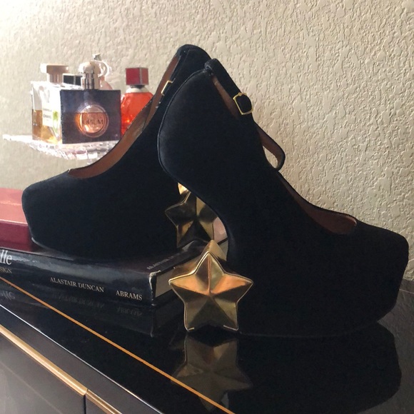 Stylish, Unique sexy leather star wedge - Picture 5 of 7